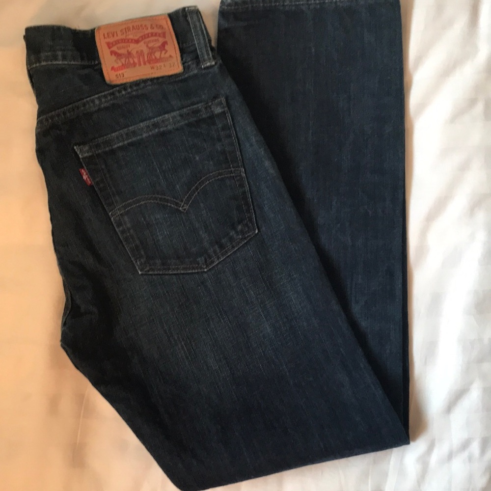 COPY - Levi’s 513 dark wash high waist slim fit jeans, run small NWOT